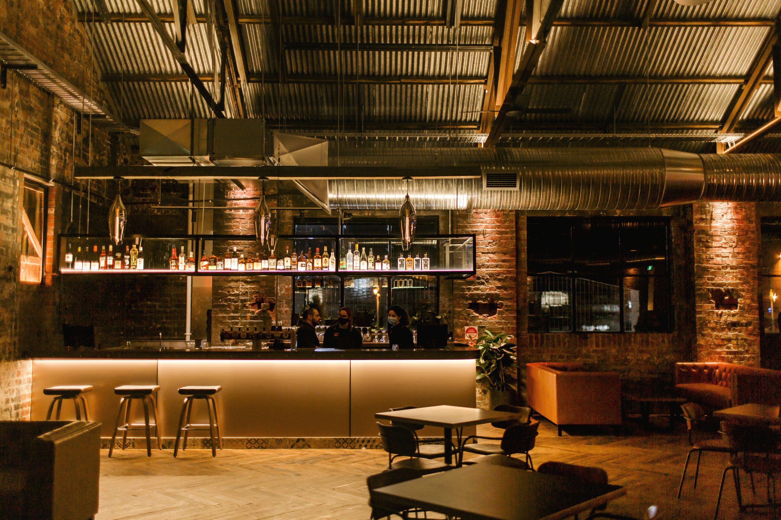 up stairs bar on the mezzanine floor within the 1915 restaurant