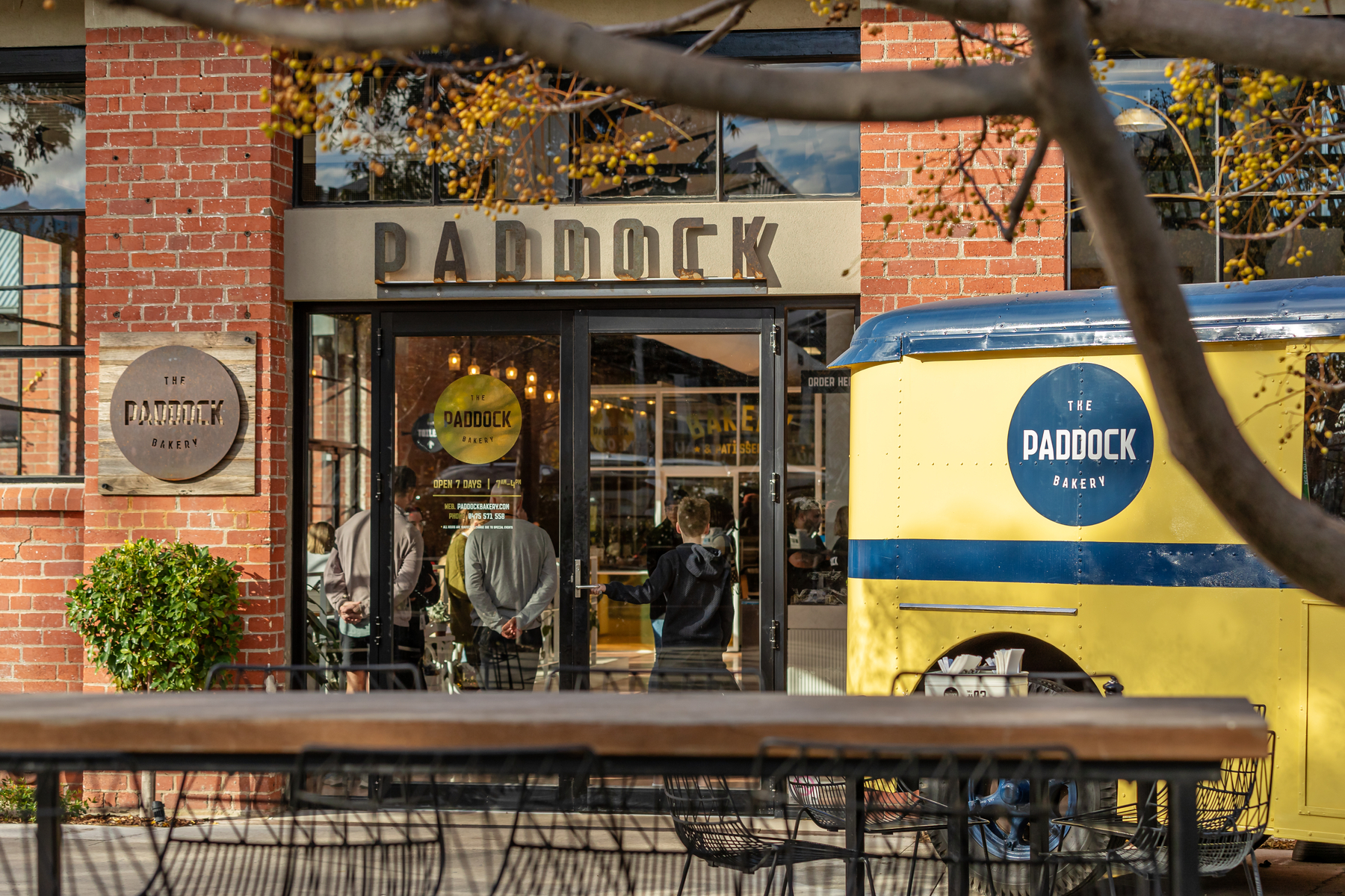 Front door of Geelong's number one food stop, The Paddock Bakery