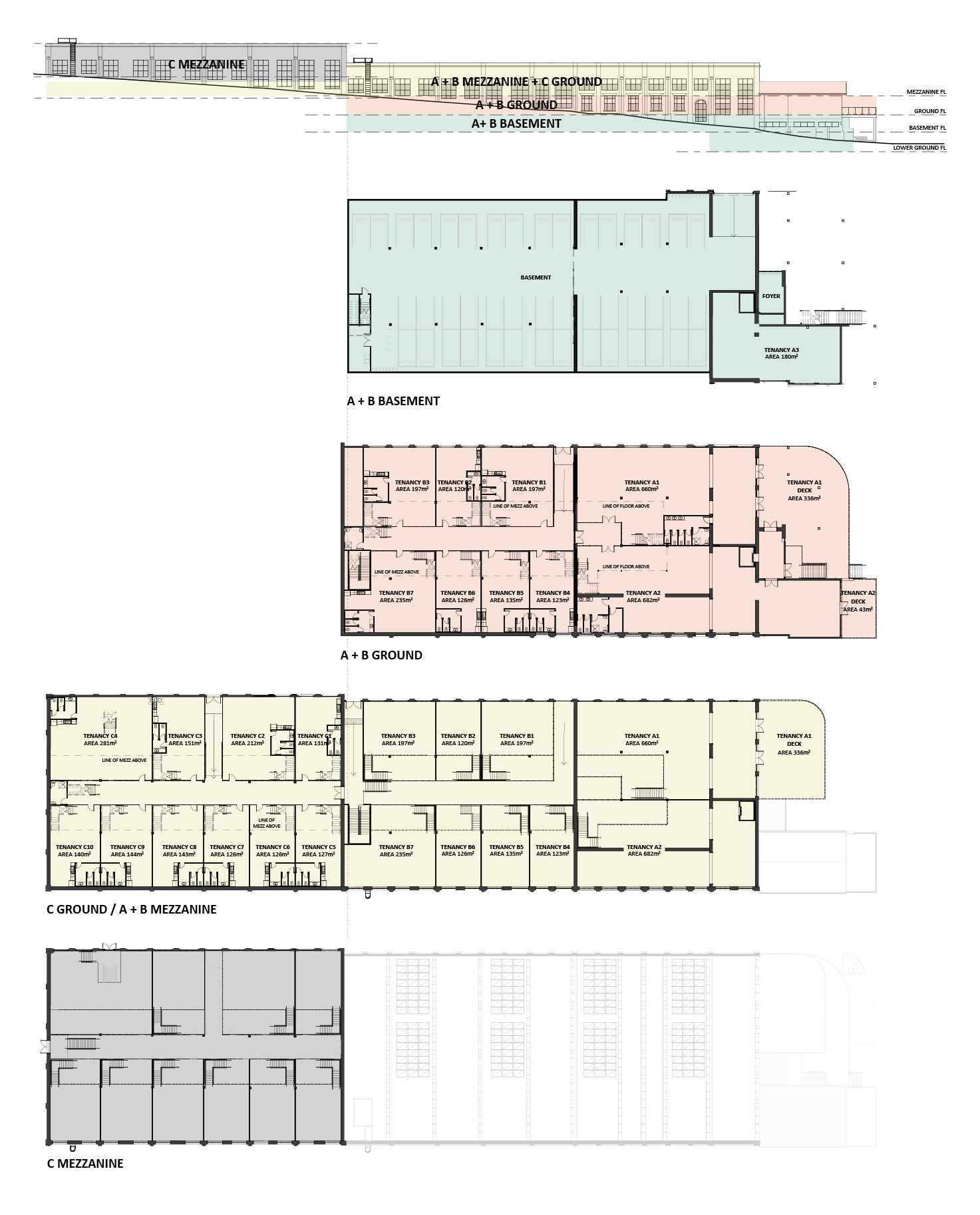 Detailed floor plan of the upcoming build happening at Pegasus Building Geelong, works being completed by Hamilton Property Group