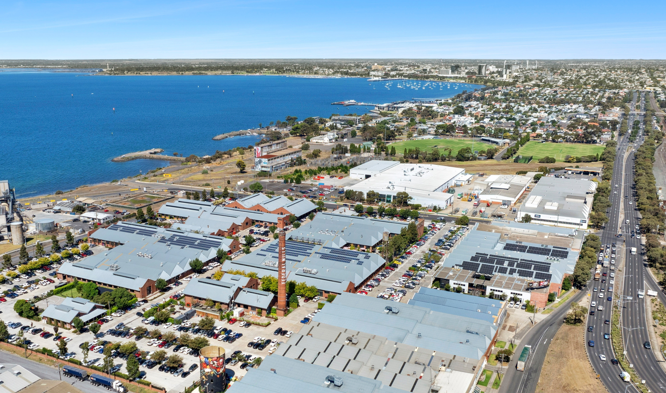 Pivot City aerial shot